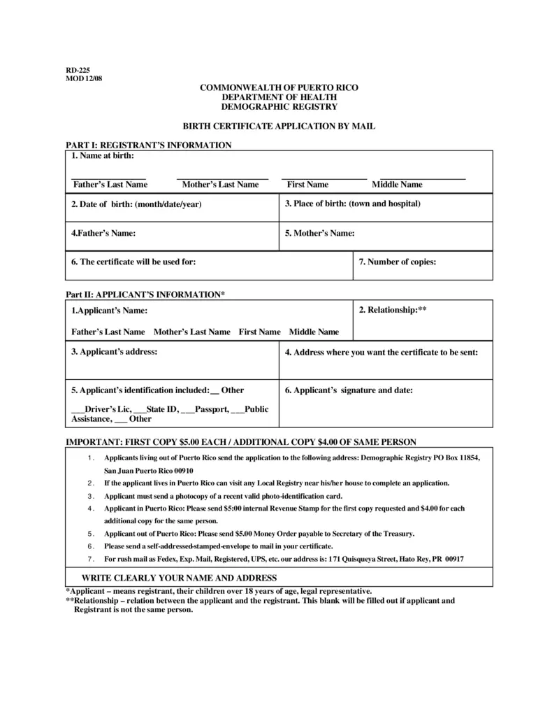 How to Order a Birth Certificate from Puerto Rico: A Step-by-Step Guide 3 how to order a birth certificate from puerto rico a step by step guide